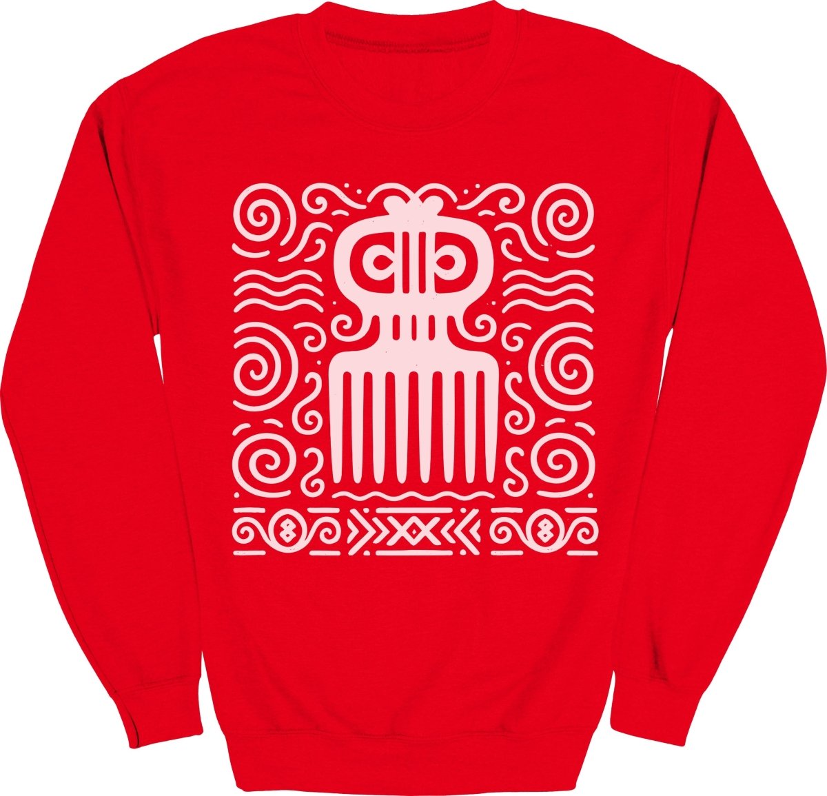 Adinkra Comb Pattern Sweatshirt - Zion Threadz