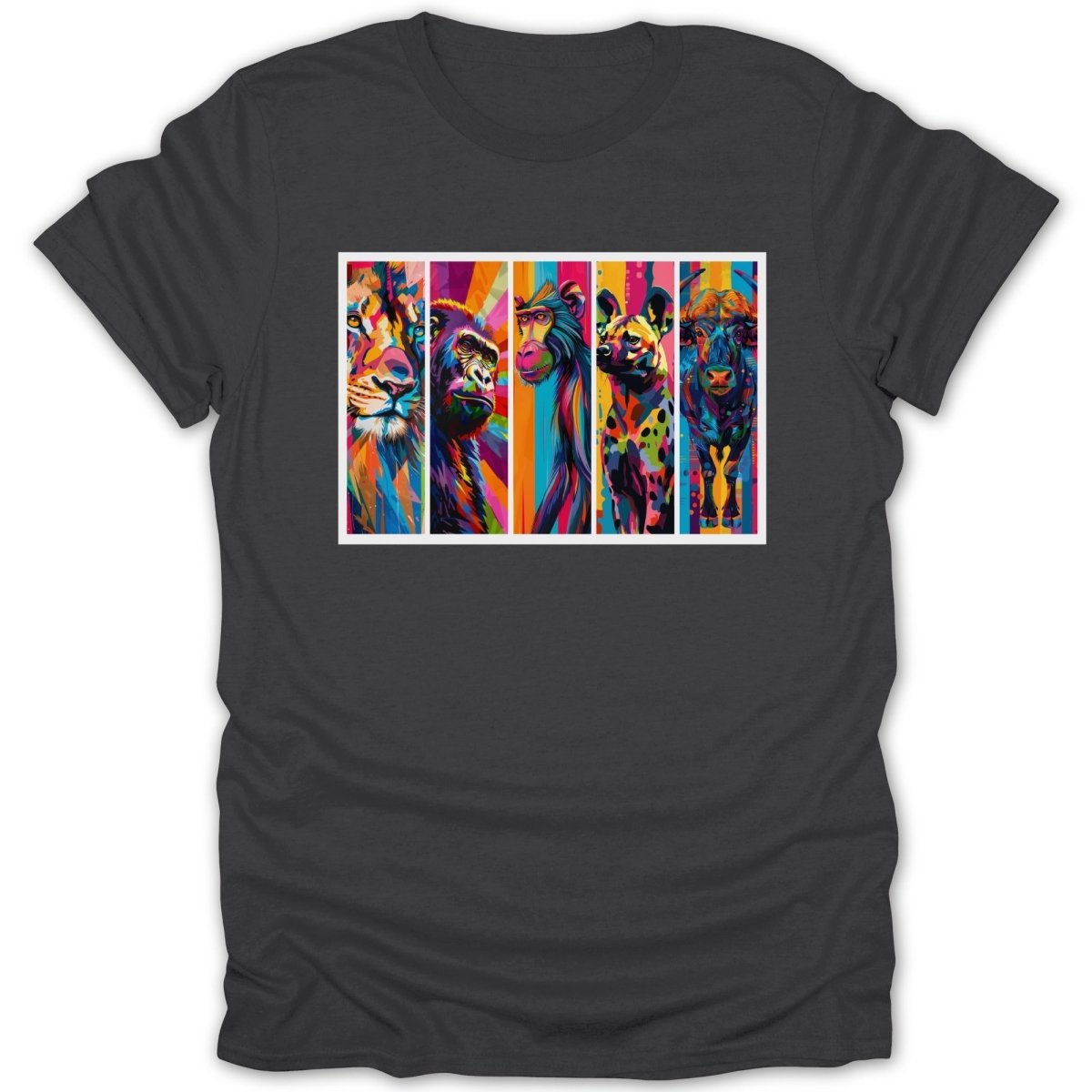 African Animals Pop Art Tee - Zion Threadz