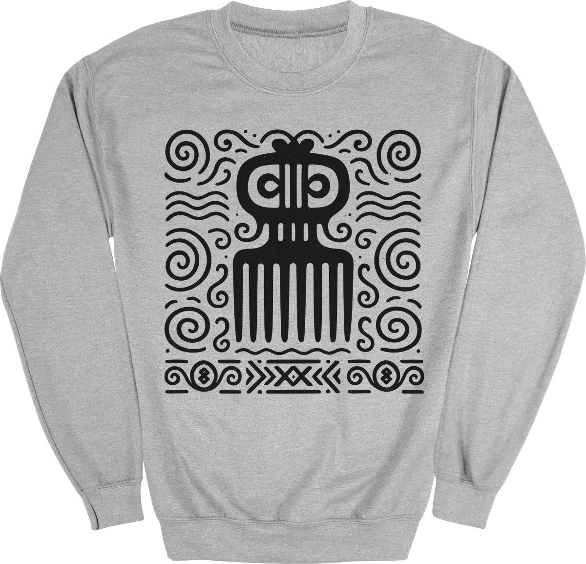 Adinkra Comb Pattern Sweatshirt - Zion Threadz