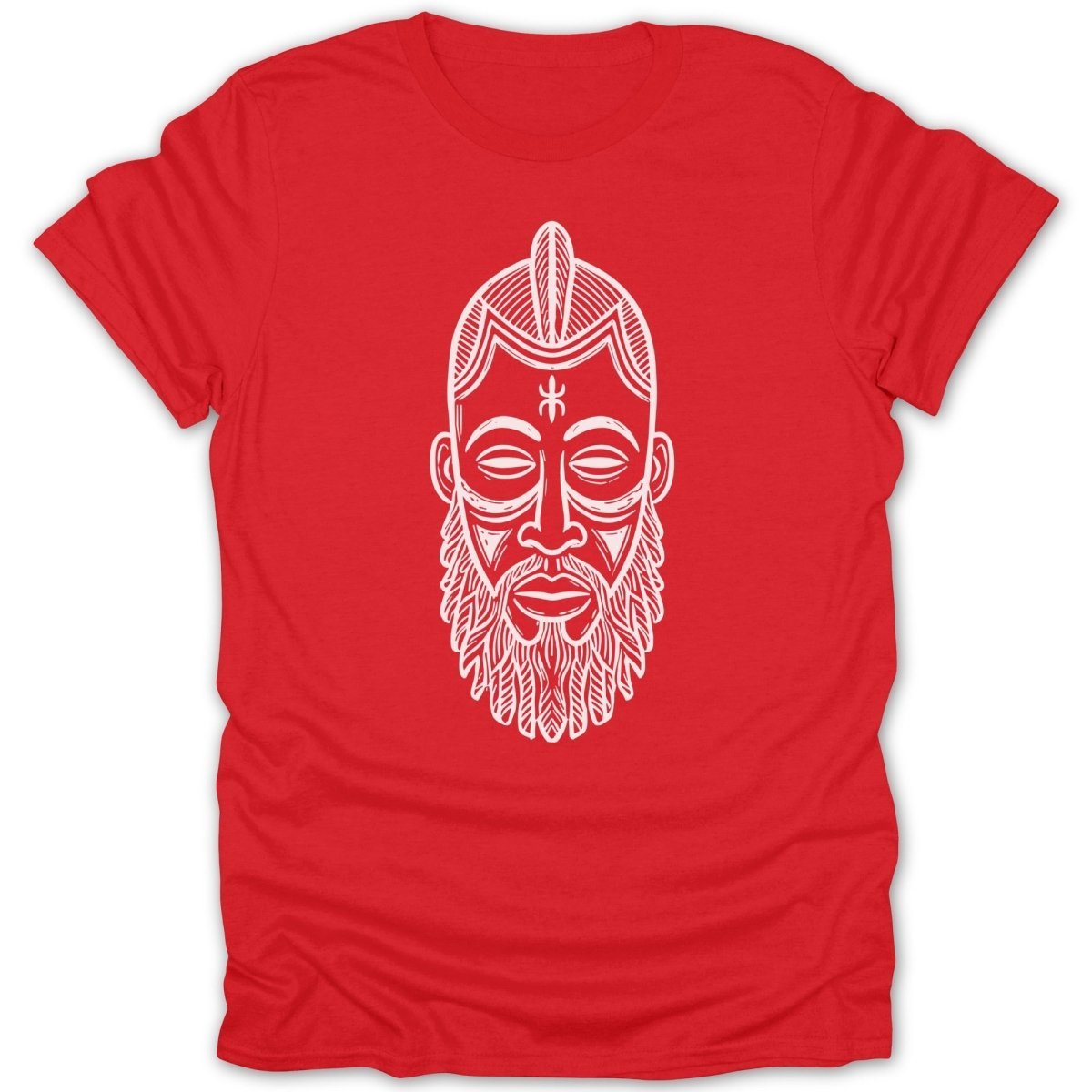 Tribal African Face Mask Tee - Zion Threadz