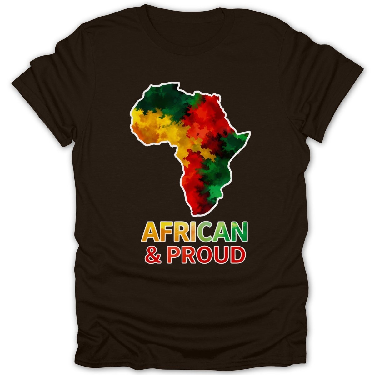 African & Proud Map Tee - Zion Threadz