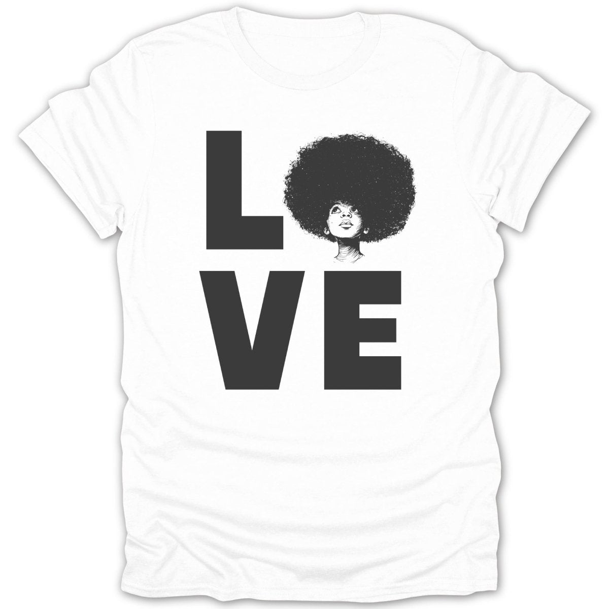 Big Love Afro Girl Tee - Zion Threadz