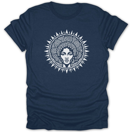 Radiant African Woman Sunburst Tee - Zion Threadz