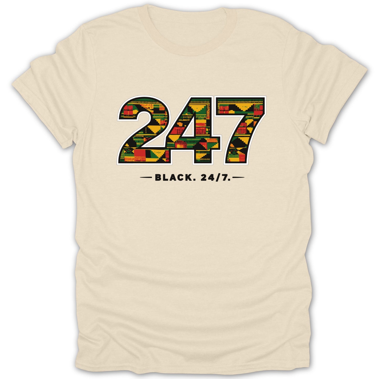 24/7 Black 24/7 Vibrant Pattern Graphic T-Shirt