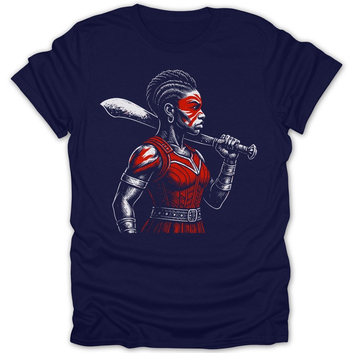 Fierce Kpojito (Woman King) Warrior Paint Tee - Zion Threadz