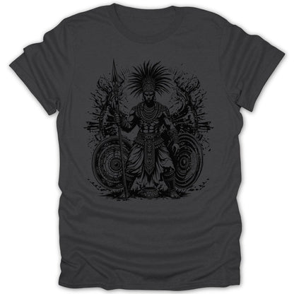 African Warrior Spear and Shield Tee - Zion Threadz