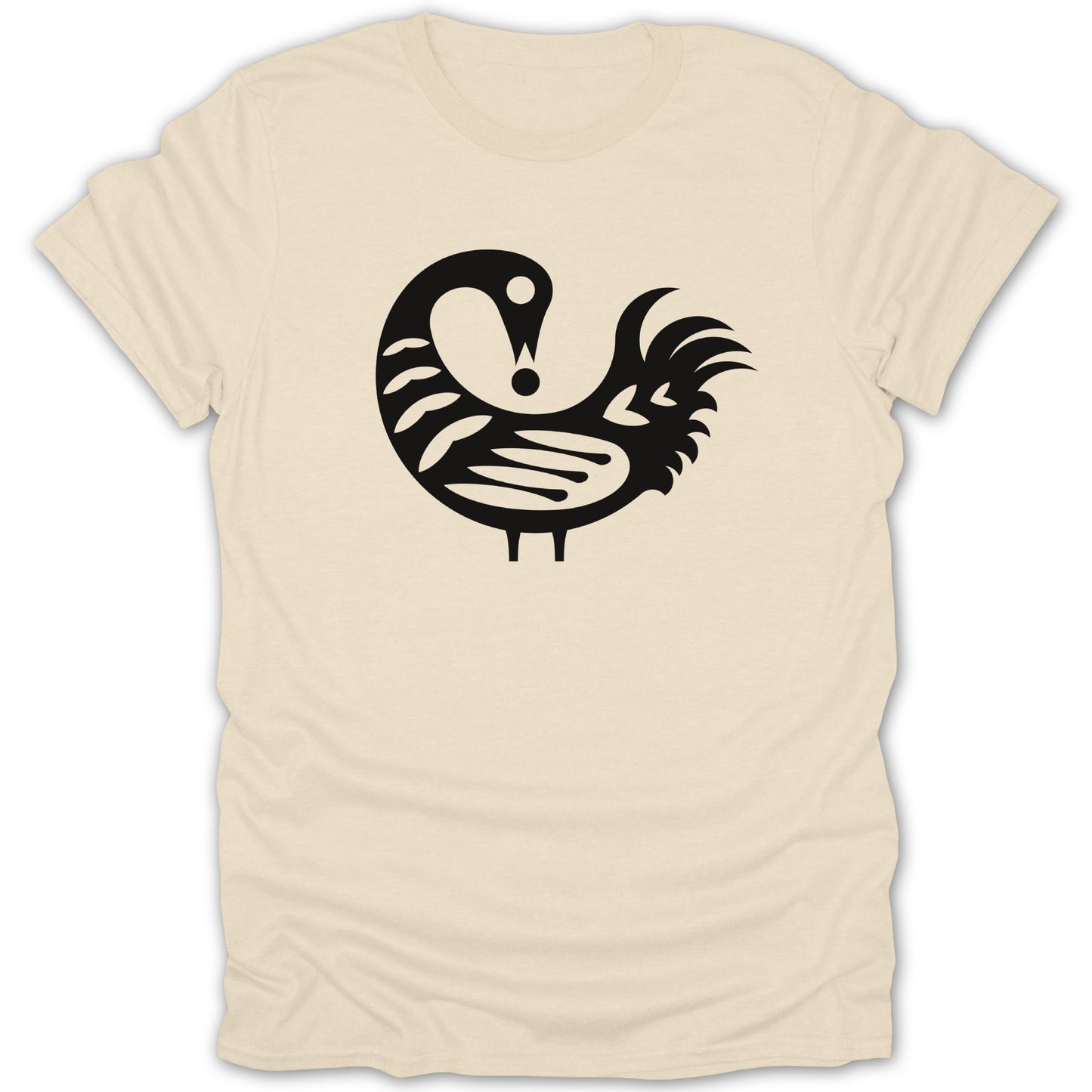 Unique Graphic Print Tee with Intricate Design