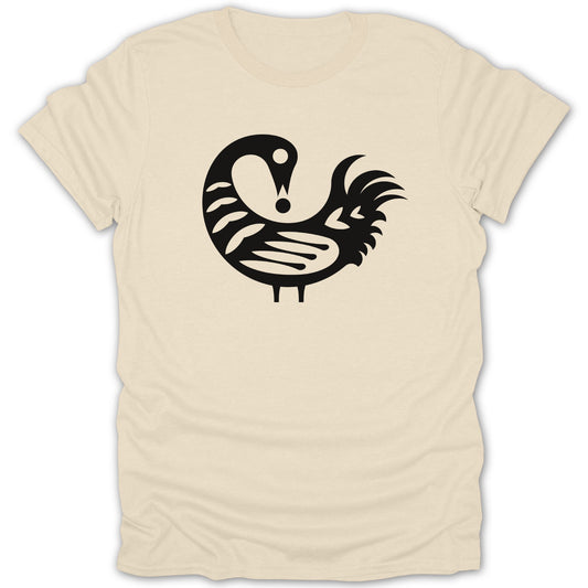 Unique Graphic Print Tee with Intricate Design