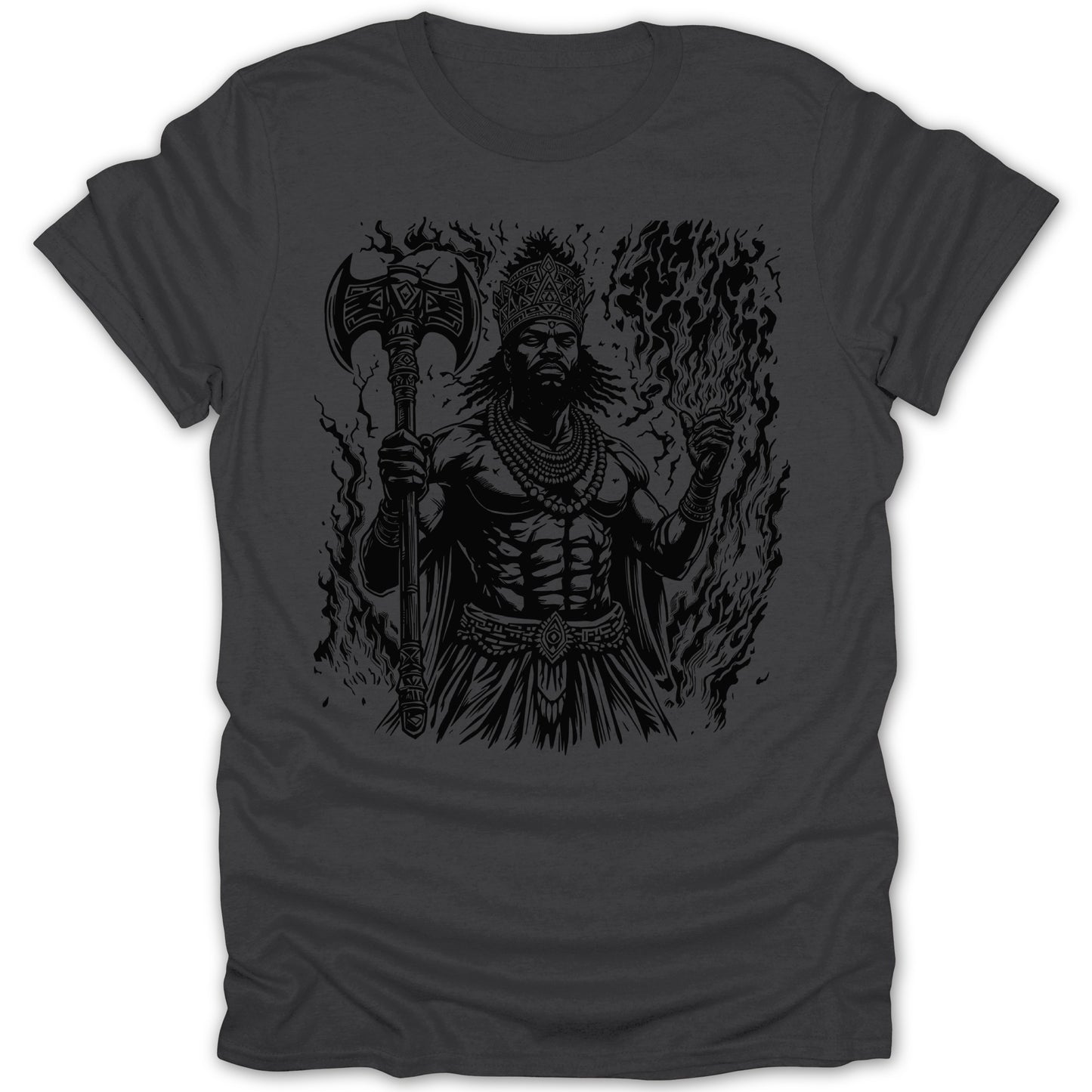 Mythical Warrior Depiction Printed on Stylish T-shirt