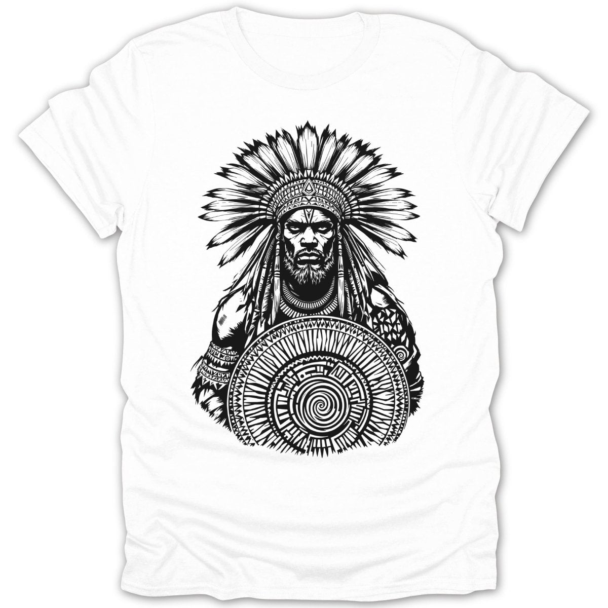 Tribal Warrior Portrait Tee - Zion Threadz