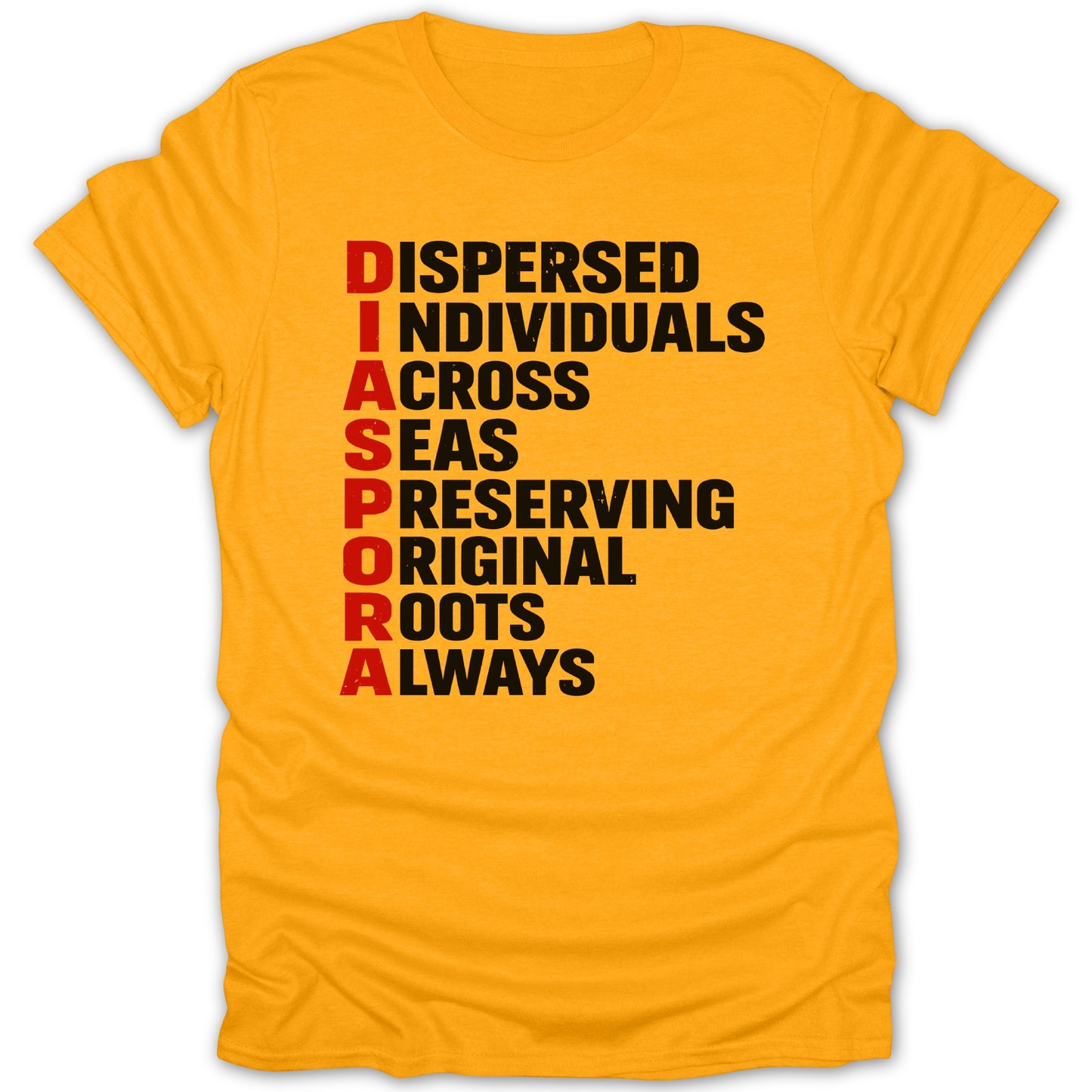 Dispersed Individuals Diaspora Yellow Graphic Tee