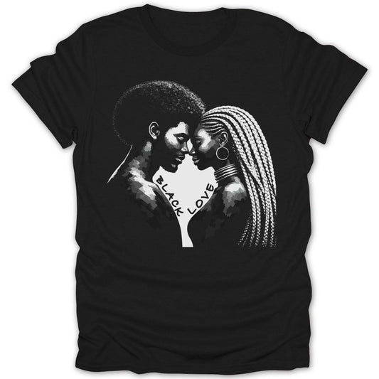 Black Love Embrace Serenity Tee - Zion Threadz