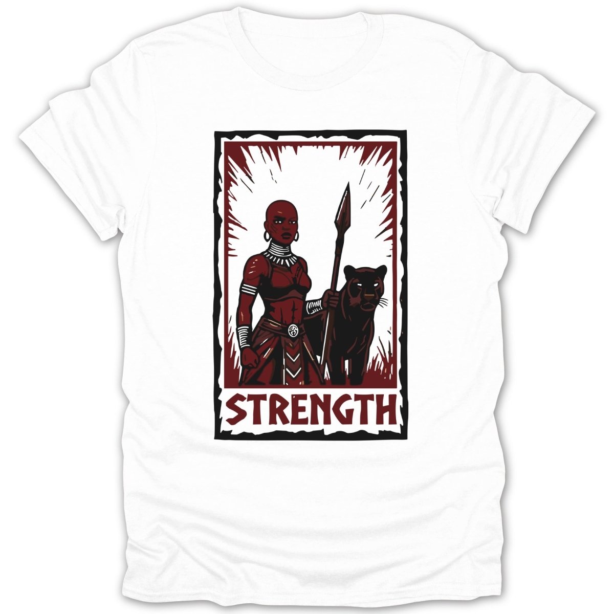 Strength Warrior & Panther Tee - Zion Threadz