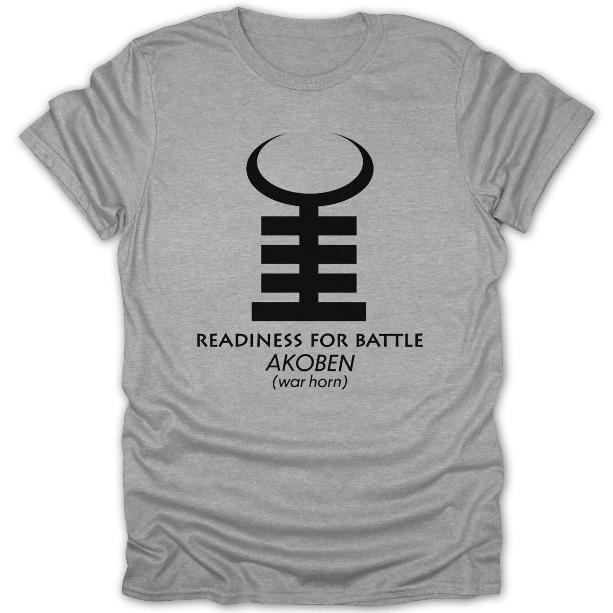 Adinkra Akoben War Horn Tee - Zion Threadz