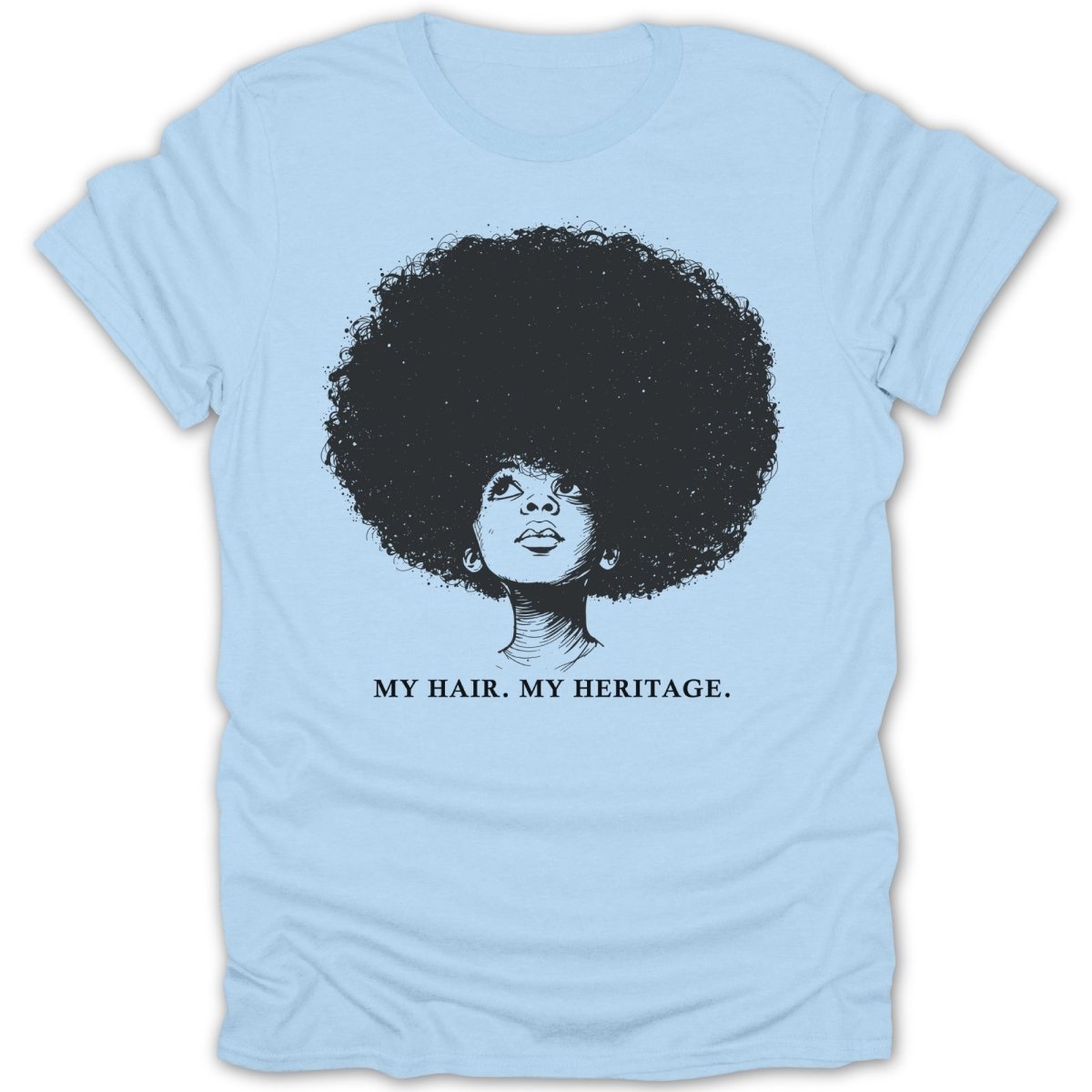 Afro Girl Portrait W/ Quotes Tee - Zion Threadz