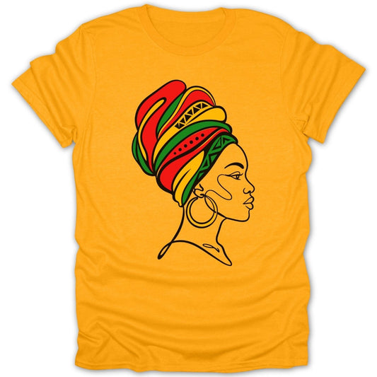 Juneteenth Essence Headwrap Tee - Zion Threadz
