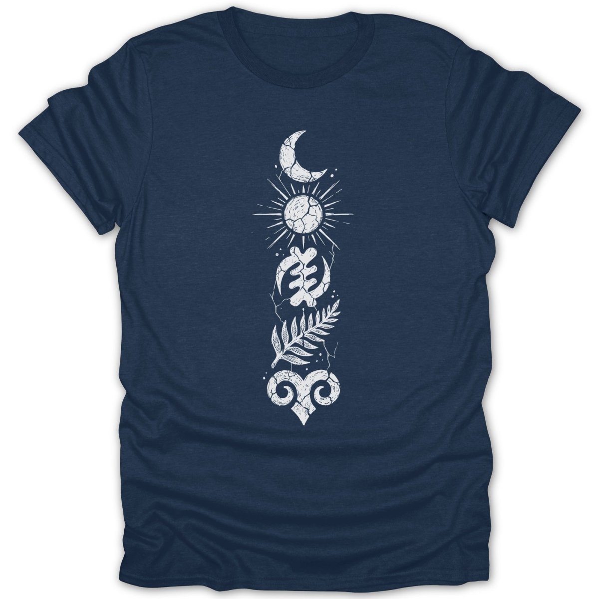 Distressed Celestial Adinkra Tee - Zion Threadz