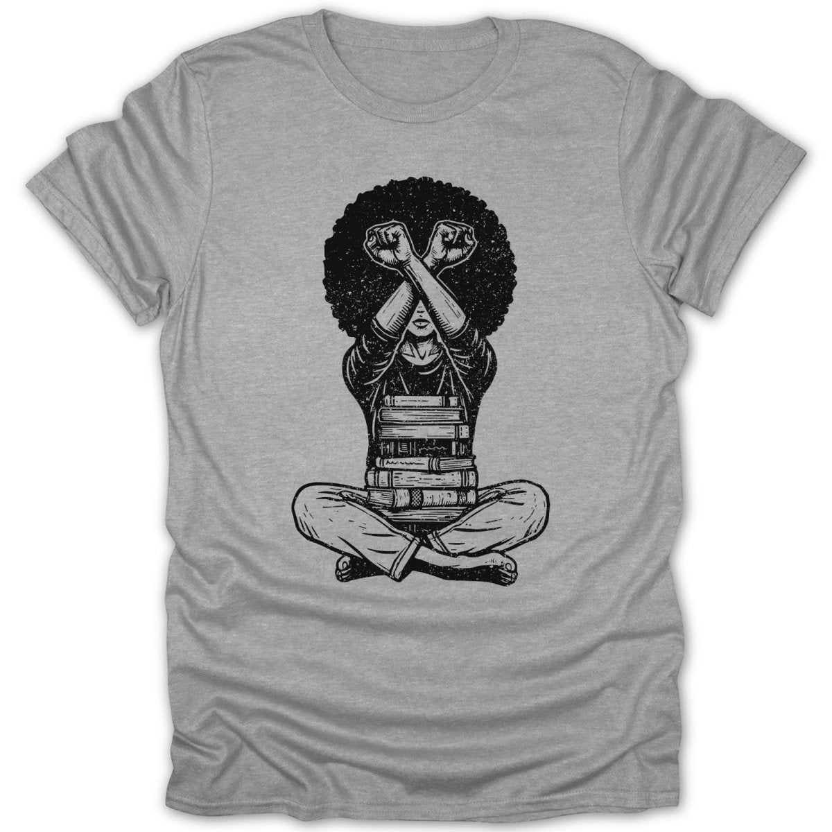 Knowledge Is Power Distressed Tee - Zion Threadz