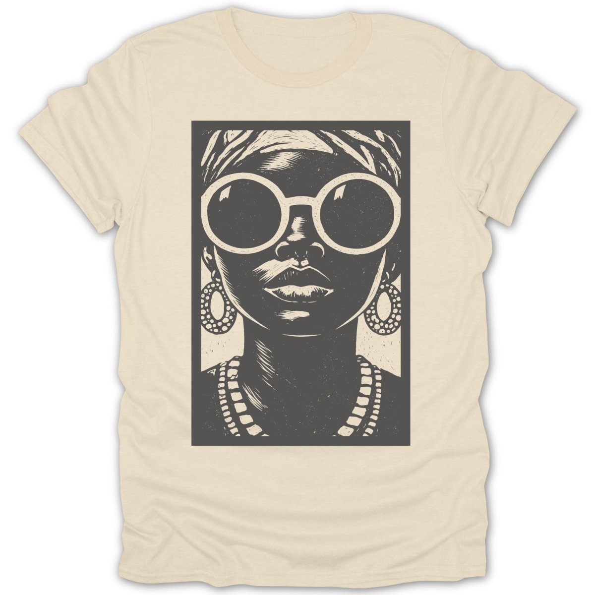 Monochrome Woman Muse Tee - Zion Threadz