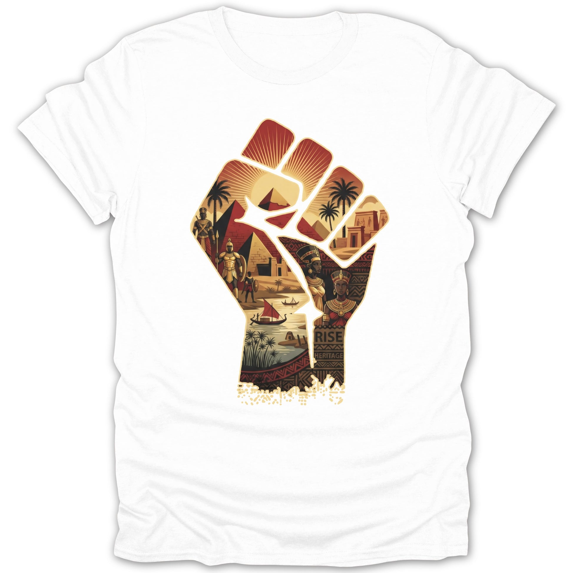 Rise African Heritage Fist Art Graphic T-Shirt Product