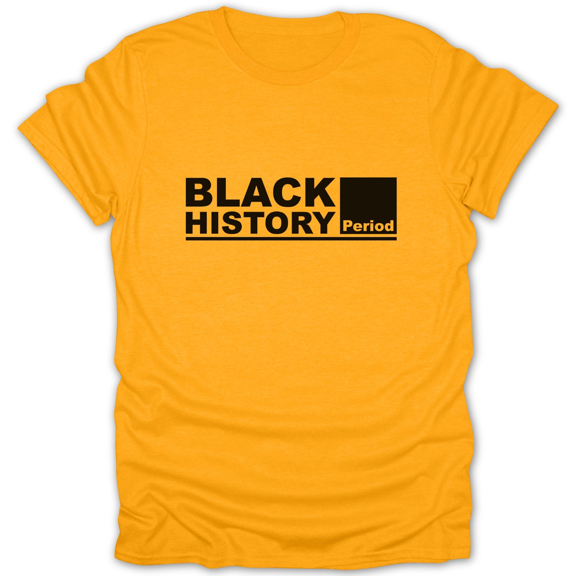 Black History Period Statement Yellow T-Shirt