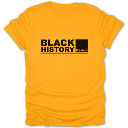 Black History Period Statement Yellow T-Shirt