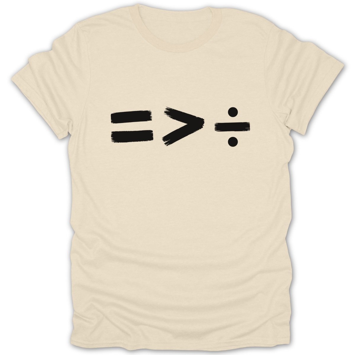 Equality Greater Than Division 2 BW Tee - Zion Threadz