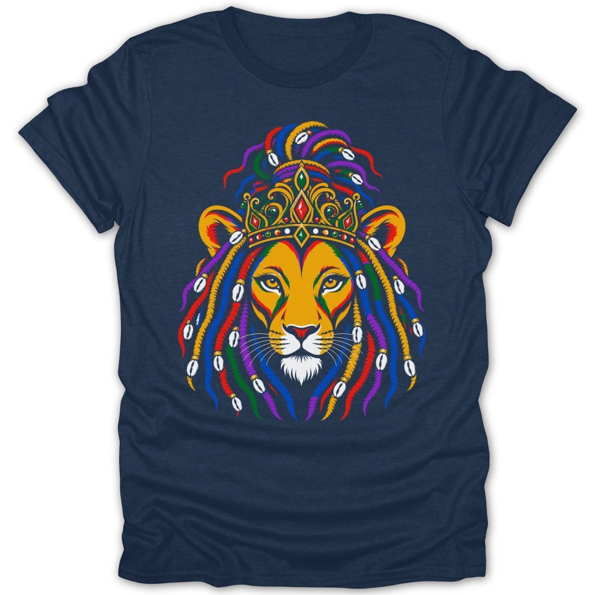 Reggae Lioness With Dreads PB Tee - Zion Threadz