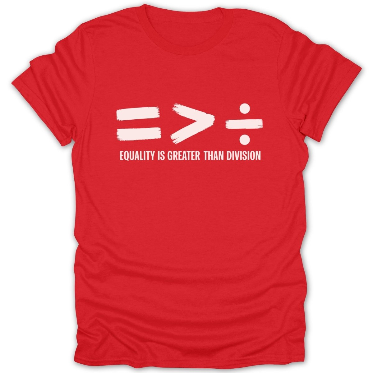 Equality Greater Than Division BW Tee - Zion Threadz