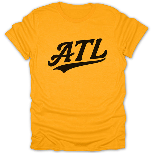 Stylish Yellow ATL Graphic Tee Shirt product