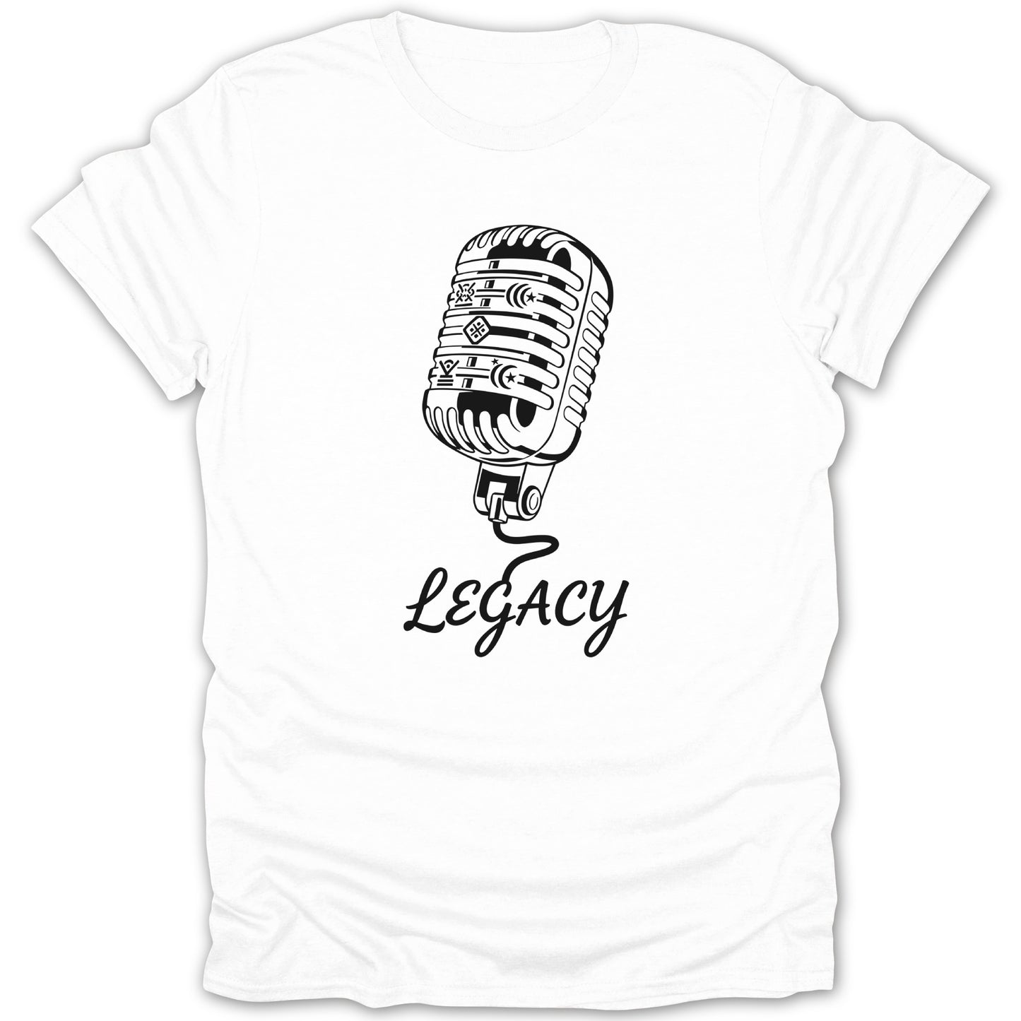 Vintage Microphone with Legacy Graphic T-shirt