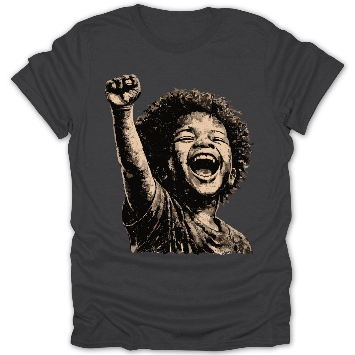 Black Boy Joy Raised Fist Tee - Zion Threadz