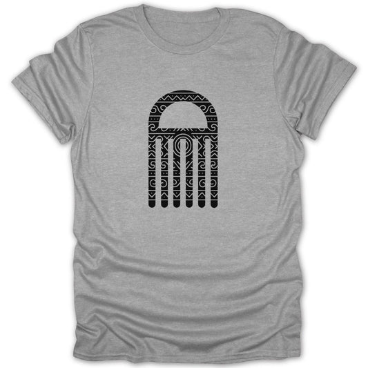 Adinkra Duafe Pattern Tee - Zion Threadz
