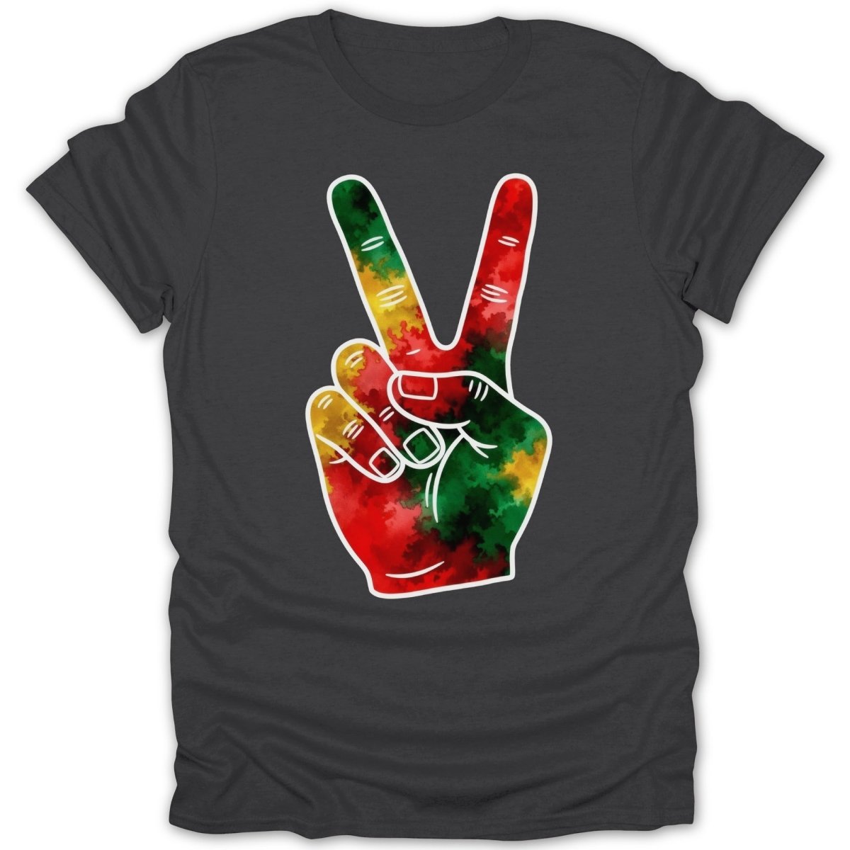 Rasta Peace Sign Tee - Zion Threadz