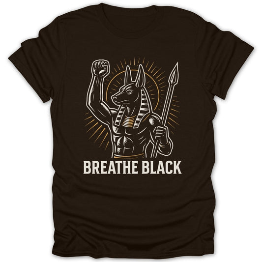 Breathe Black Anubis Tee - Zion Threadz