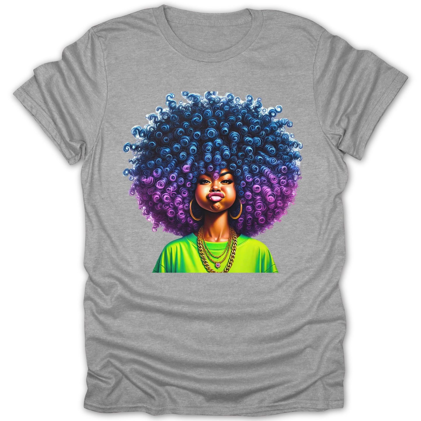Bold Artistic Afro Woman Graphic T-shirt product type