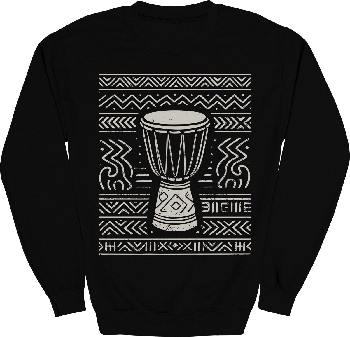 Tribal Drum Pattern Sweatshirt - Zion Threadz