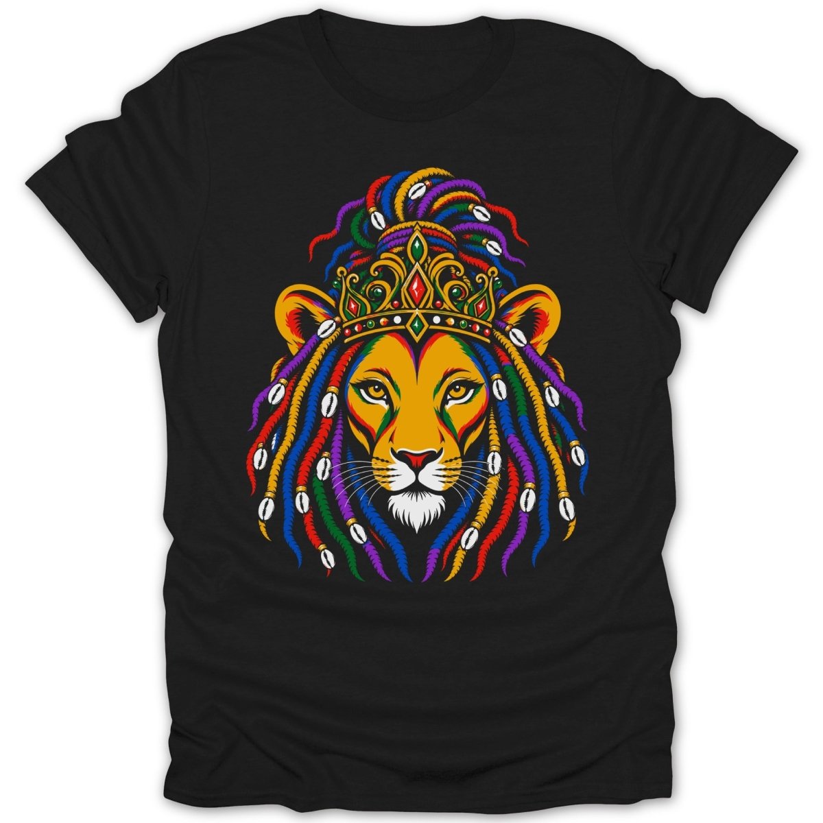 Reggae Lioness With Dreads PB Tee - Zion Threadz