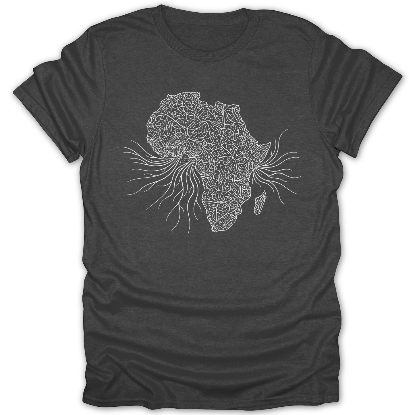 Intricate Africa Design T-Shirt with Artistic Flair