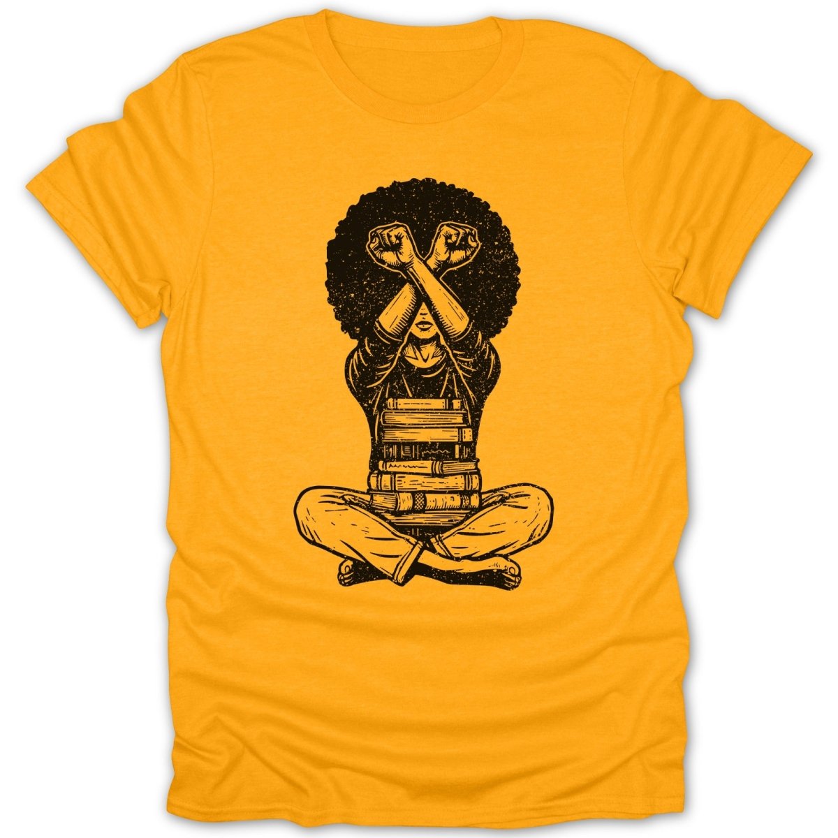 Knowledge Is Power Distressed Tee - Zion Threadz