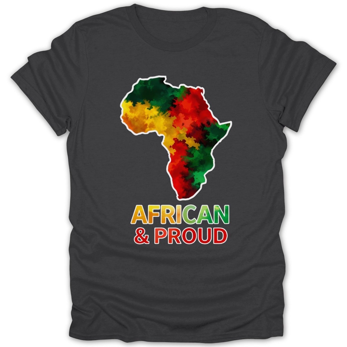 African & Proud Map Tee - Zion Threadz