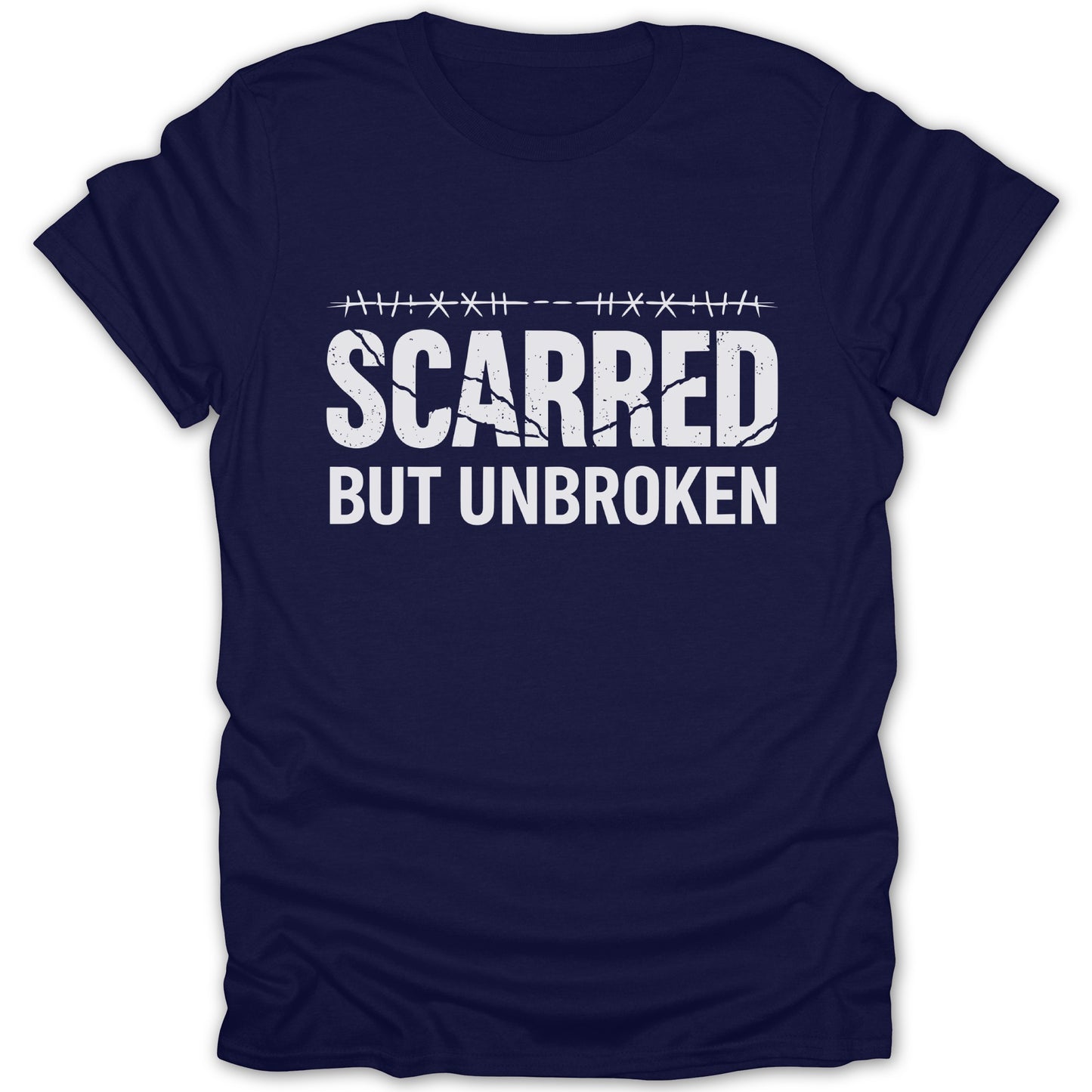 Scarred But Unbroken Inspirational T-shirt