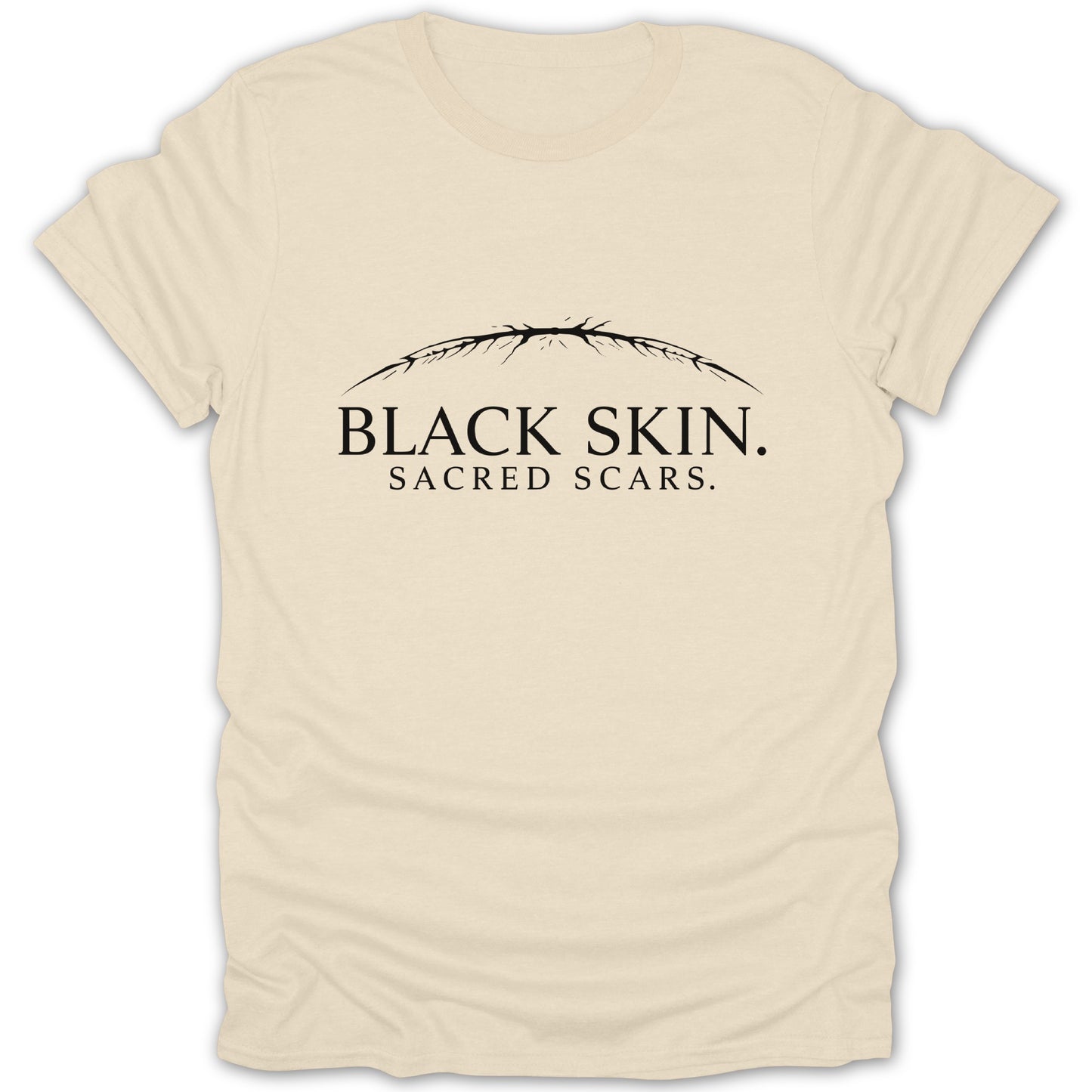Black Skin Sacred Scars Graphic T-Shirt