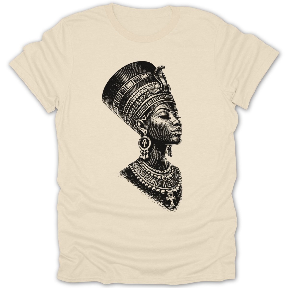 Nefertiti Empress Engraving Tee - Zion Threadz