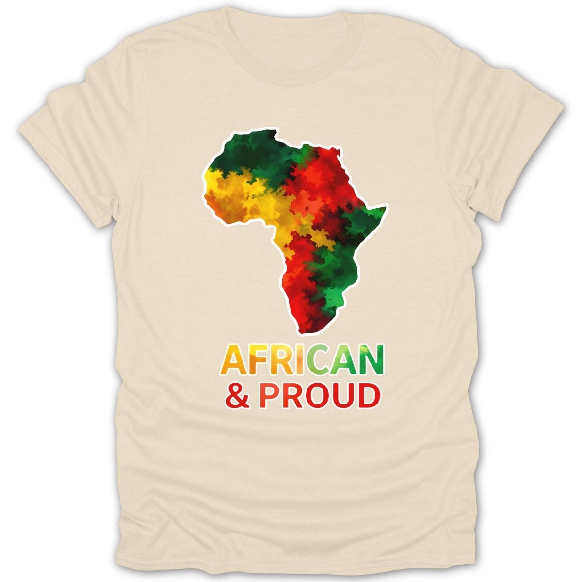 African & Proud Map Tee - Zion Threadz
