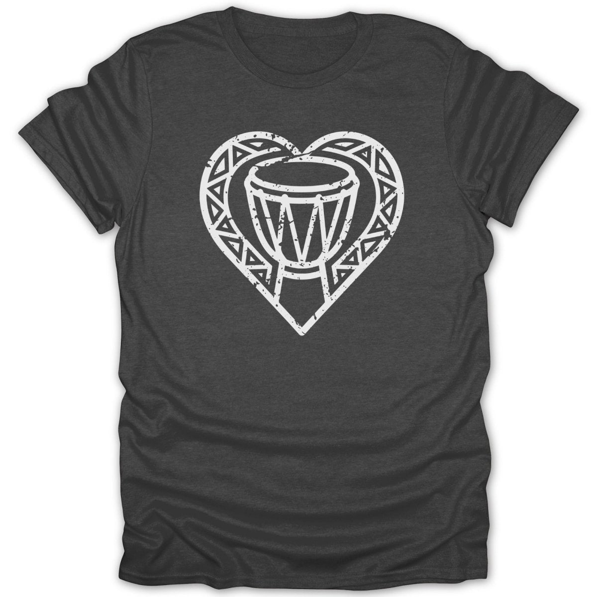 Heart Beat Drum Distressed Tee - Zion Threadz