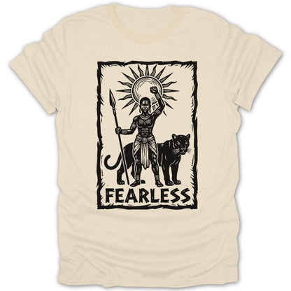 Queen with Panther Fearless Tee - Zion Threadz