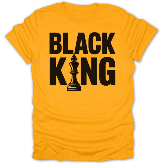 Black King Chess Piece Tee - Zion Threadz