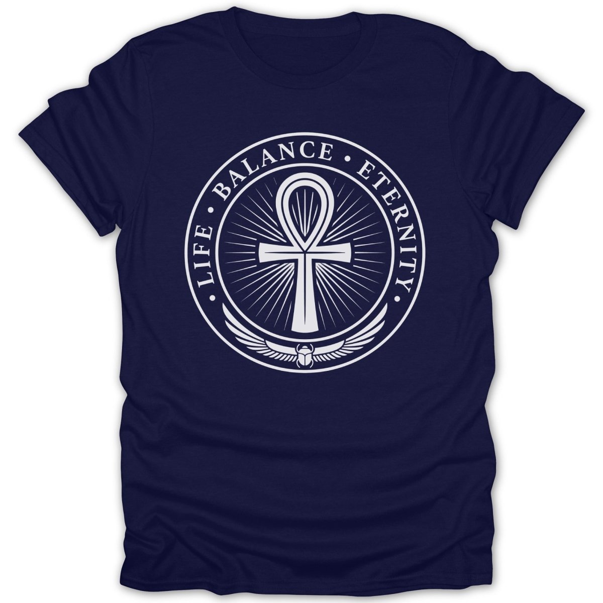 Life Balance Eternity Ankh BW Tee - Zion Threadz