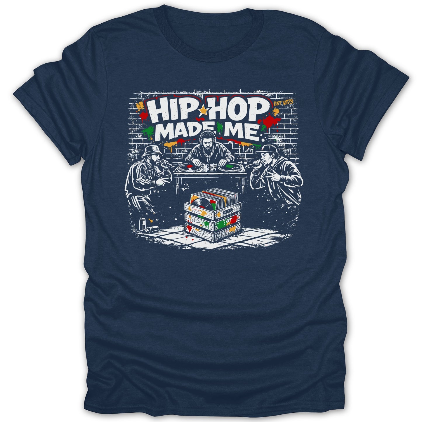 Hip Hop Made Me Graphic Illustration T-Shirt